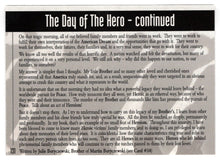 Load image into Gallery viewer, The Day of The Hero (Trading Card) Heroes of the World Trade Center Memorial - Tribute - 2002 Chestnut Publications # 131 - Mint
