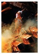 Steelworkers (Trading Card) Heroes of the World Trade Center Memorial - Tribute - 2002 Chestnut Publications # 140 - Mint