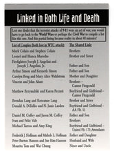 Load image into Gallery viewer, Linked in Both Life and Death (Trading Card) Heroes of the World Trade Center Memorial - Tribute - 2002 Chestnut Publications # 142 - Mint
