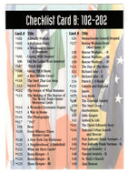 Checklist Card B: # 102 - # 201 (Trading Card) Heroes of the World Trade Center Memorial - Tribute - 2002 Chestnut Publications # 166 - Mint