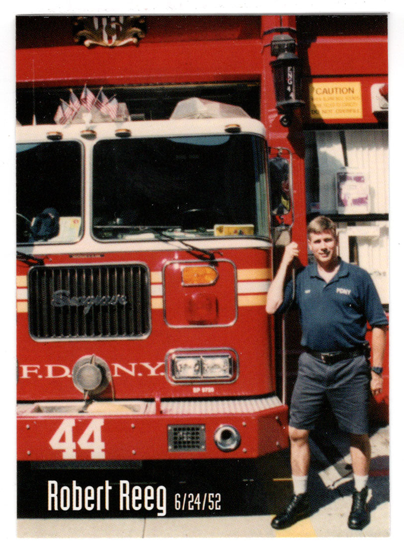 Robert Reeg (Trading Card) Heroes of the World Trade Center Memorial - Tribute - 2002 Chestnut Publications # 173 - Mint