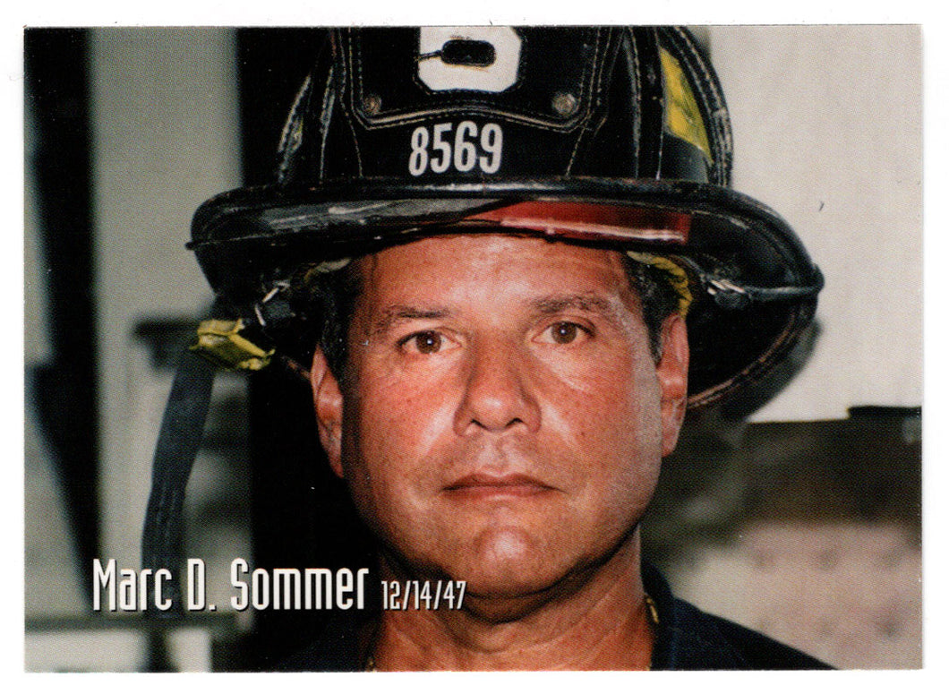 Marc D. Sommer (Trading Card) Heroes of the World Trade Center Memorial - Tribute - 2002 Chestnut Publications # 174 - Mint
