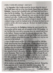 Carlos & Cecilia Lillo - Part 2 (Trading Card) Heroes of the World Trade Center Memorial - Tribute - 2002 Chestnut Publications # 184 - Mint