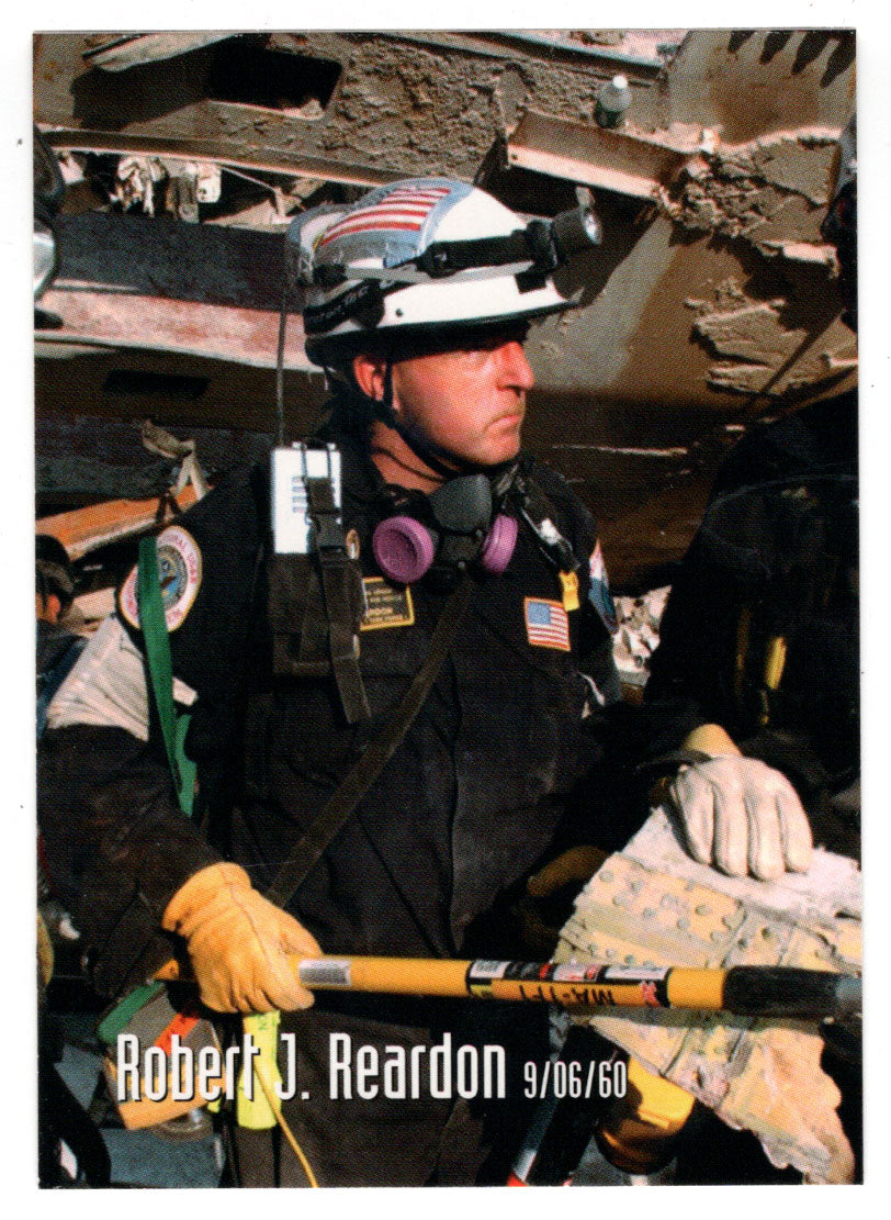 Robert J. Reardon (Trading Card) Heroes of the World Trade Center Memorial - Tribute - 2002 Chestnut Publications # 189 - Mint