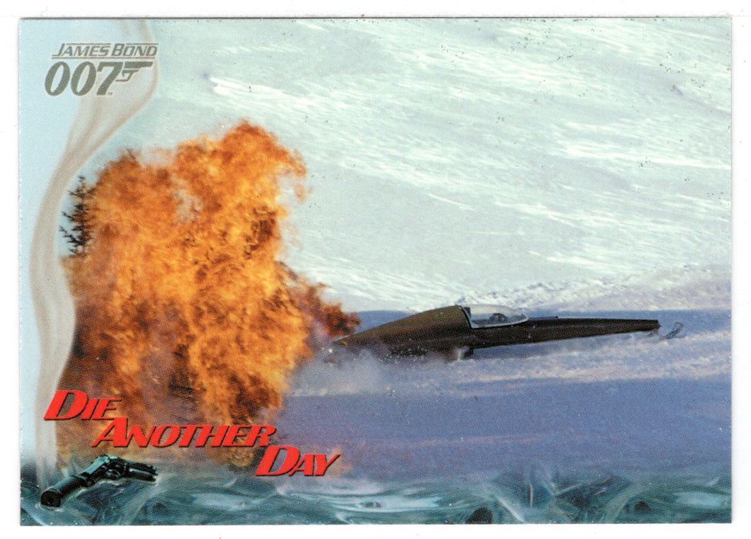 With his Boss Gustav Graves' Icejet Destroyed (Trading Card) James Bond - Die Another Day - 2002 Rittenhouse Archives # 48 - Mint