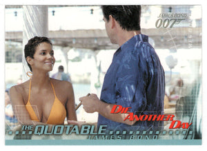 My Friends Call me Jinx - Born on Friday the Thirteenth! (Trading Card) James Bond - Die Another Day - 2002 Rittenhouse Archives # 67 - Mint