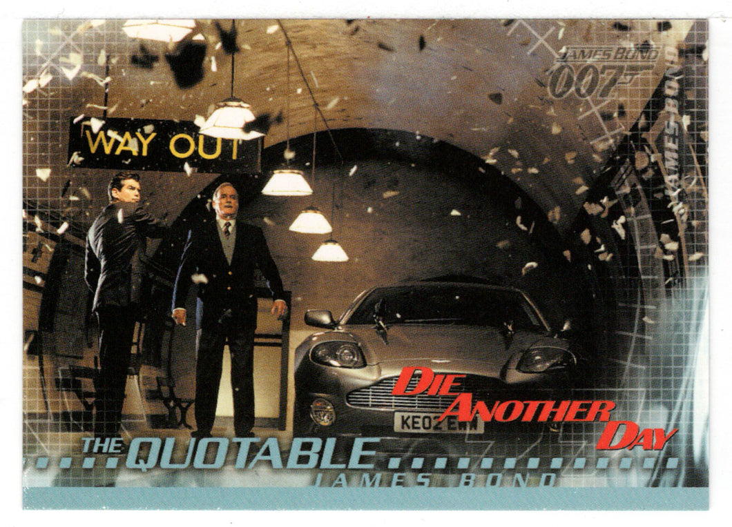Why don't you Acquaint Yourself with the Manual? (Trading Card) James Bond - Die Another Day - 2002 Rittenhouse Archives # 78 - Mint