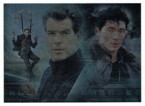 Zao and James Bond - Montage Foil (Trading Card) James Bond - Die Another Day - 2002 Rittenhouse Archives # 3 - Mint