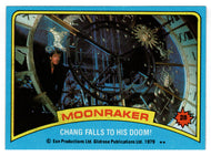 Chang Falls to His Doom! (Trading Card) James Bond - Moonraker - 1979 Topps # 28 - Mint