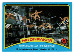 Flying Helplessly Through Space! (Trading Card) James Bond - Moonraker - 1979 Topps # 86 - Mint