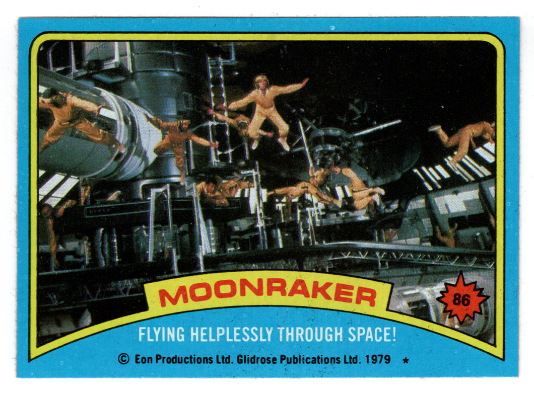 Flying Helplessly Through Space! (Trading Card) James Bond - Moonraker - 1979 Topps # 86 - Mint