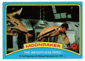 The Weightless Peril! (Trading Card) James Bond - Moonraker - 1979 Topps # 95 - Mint
