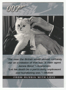 Blofeld - From Russia with Love (Trading Card) James Bond - The Quotable - 2004 Rittenhouse Archives # 3 - Mint