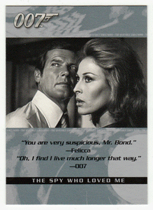 Felicca - The Spy Who Loved Me (Trading Card) James Bond - The Quotable - 2004 Rittenhouse Archives # 6 - Mint