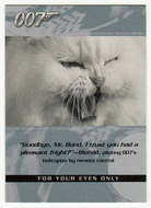 Blofeld - For Your Eyes Only (Trading Card) James Bond - The Quotable - 2004 Rittenhouse Archives # 17 - Mint