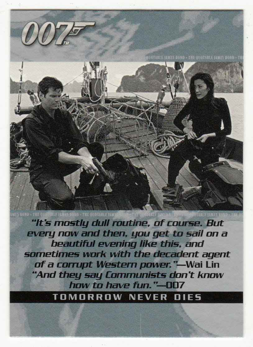 Wai Lin - Tomorrow Never Dies (Trading Card) James Bond - The Quotable - 2004 Rittenhouse Archives # 31 - Mint