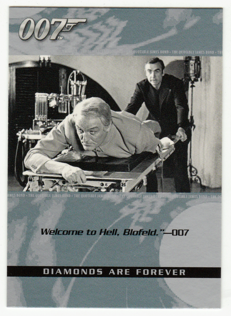 Blofeld - Diamonds are Forever (Trading Card) James Bond - The Quotable - 2004 Rittenhouse Archives # 35 - Mint