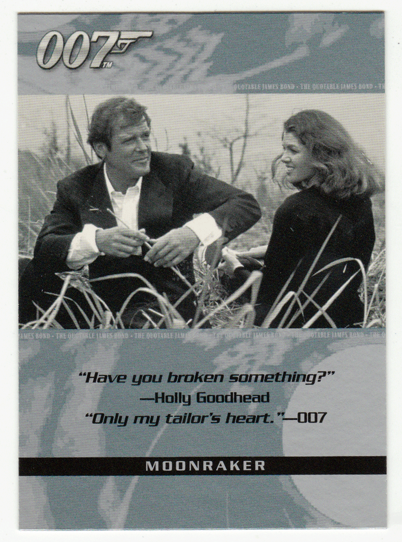 Holly Goodhead - Moonraker (Trading Card) James Bond - The Quotable - 2004 Rittenhouse Archives # 45 - Mint