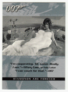 Tiffany Case - Diamonds are Forever (Trading Card) James Bond - The Quotable - 2004 Rittenhouse Archives # 51 - Mint