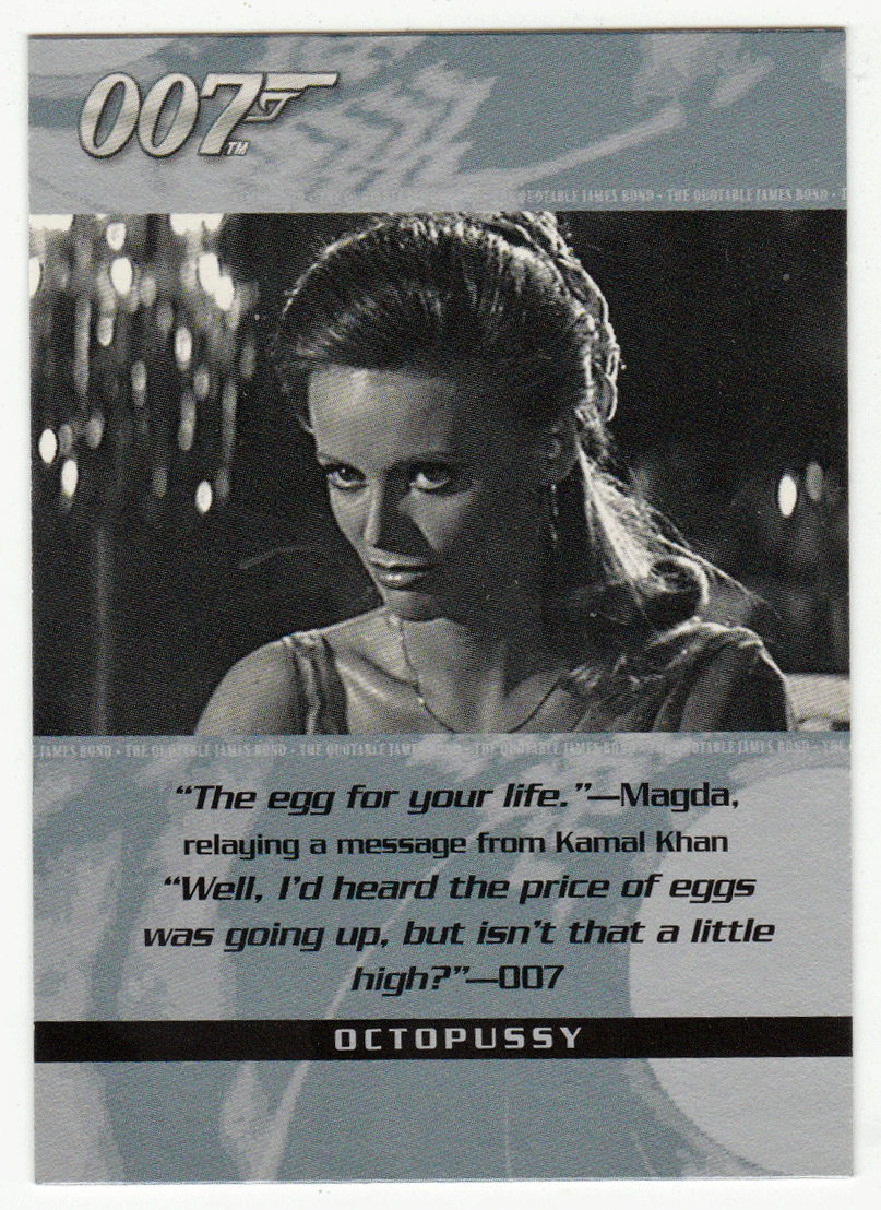 Magda - Octopussy (Trading Card) James Bond - The Quotable - 2004 Rittenhouse Archives # 66 - Mint