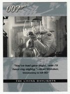 Brad Whitaker - The Living Daylights (Trading Card) James Bond - The Quotable - 2004 Rittenhouse Archives # 70 - Mint