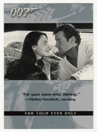 Melina Havelock - For Your Eyes Only (Trading Card) James Bond - The Quotable - 2004 Rittenhouse Archives # 77 - Mint