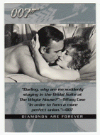 Tiffany Case - The Whyte House Bridal Suite - Diamonds are Forever (Trading Card) James Bond - The Quotable - 2004 Rittenhouse Archives # 99 - Mint