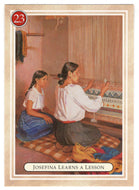 Josefina - Learning a Lesson - Learning to Weave - American Girl (Trading Card) # 23 - 1994 Pleasant Company - Mint