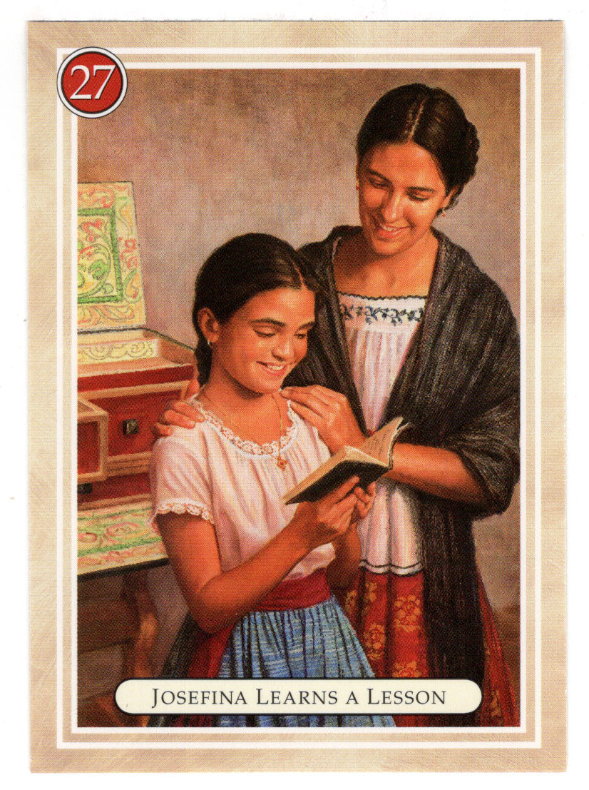 Josefina - Learning a Lesson - The Memory Book - American Girl (Trading Card) # 27 - 1994 Pleasant Company - Mint