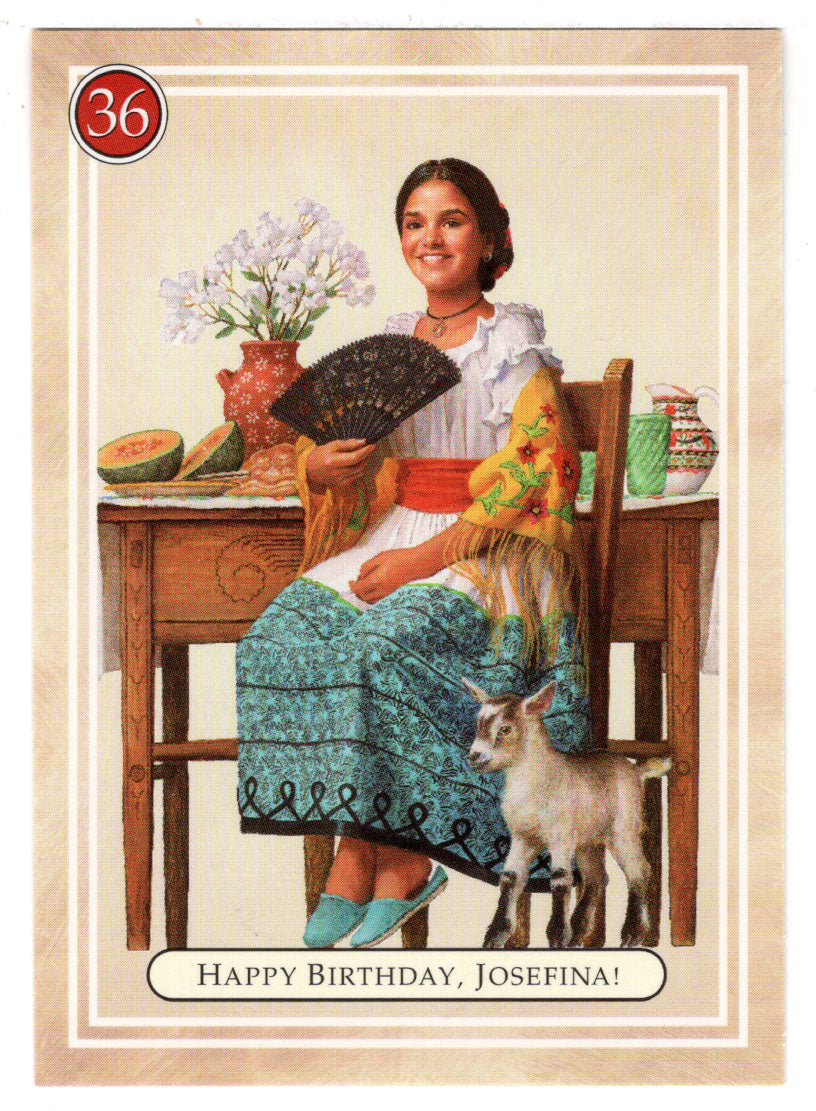Josefina - Happy Birthday - Feast Days - American Girl (Trading Card) # 36 - 1994 Pleasant Company - Mint