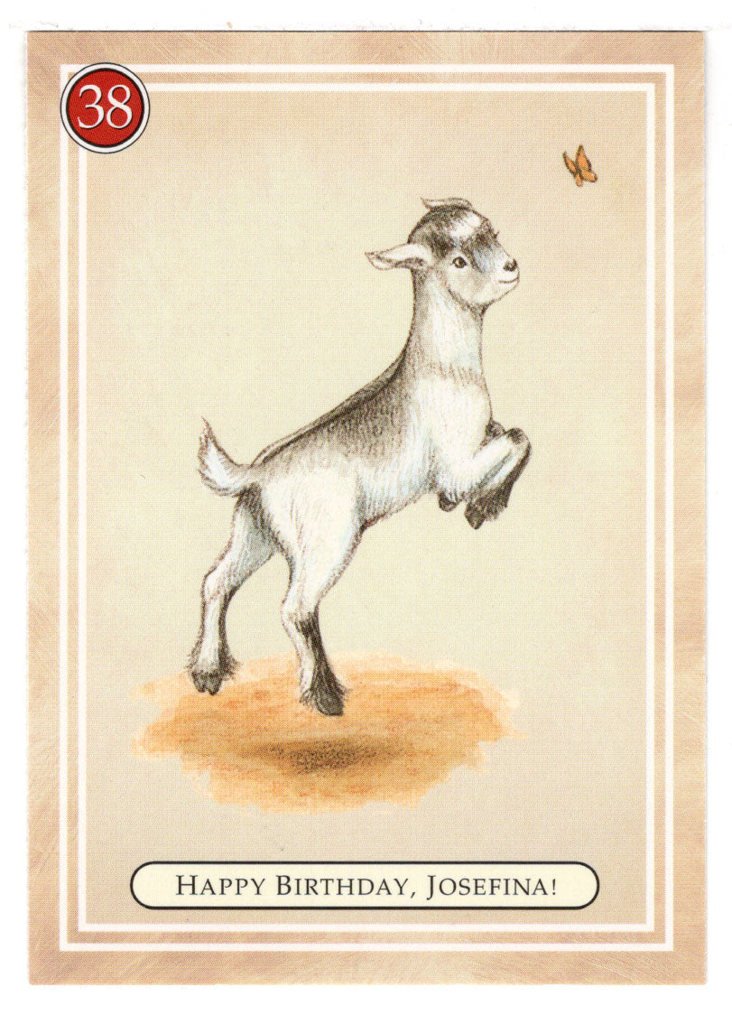 Josefina - Happy Birthday - Sombrita - American Girl (Trading Card) # 38 - 1994 Pleasant Company - Mint