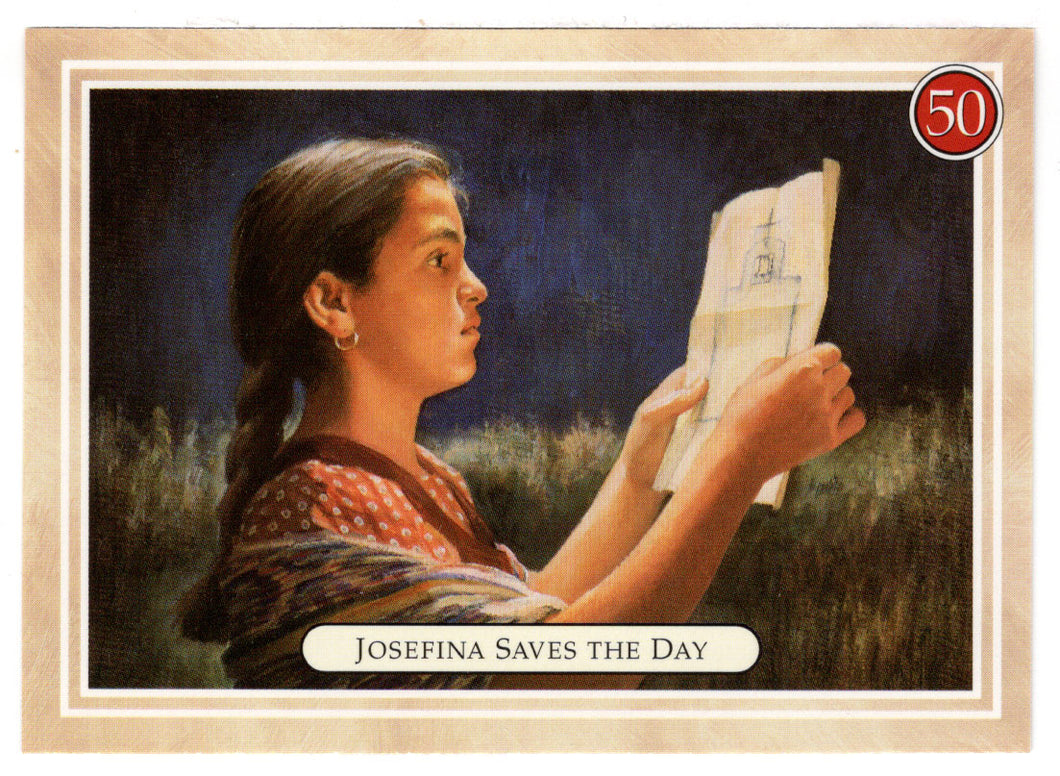 Josefina - Saves the Day - A Message From Patrick - American Girl (Trading Card) # 50 - 1994 Pleasant Company - Mint