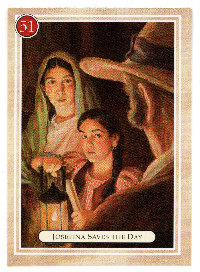 Josefina - Saves the Day - Santa Fe at Night - American Girl (Trading Card) # 51 - 1994 Pleasant Company - Mint