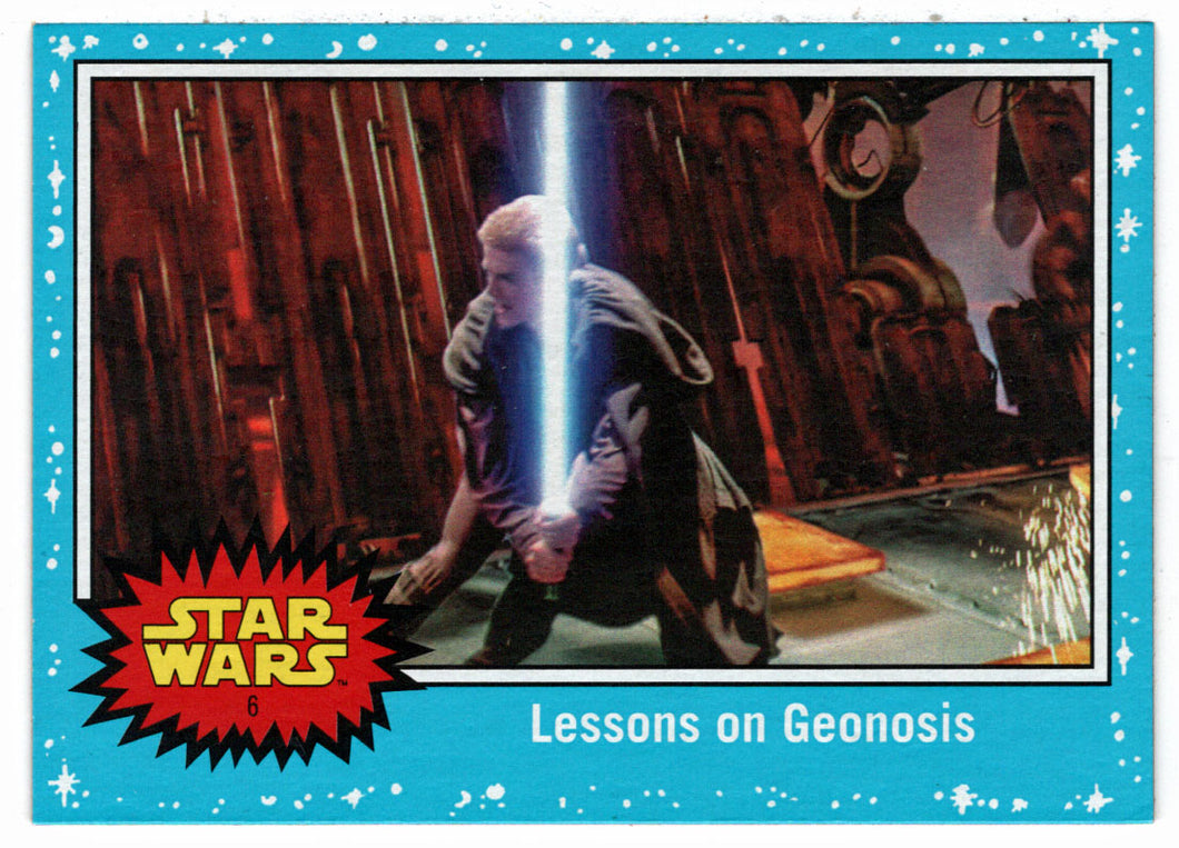 Lessons on Geonosis (Trading Card) - Star Wars - Journey to the Last Jedi - 2017 Topps # 6 - Mint