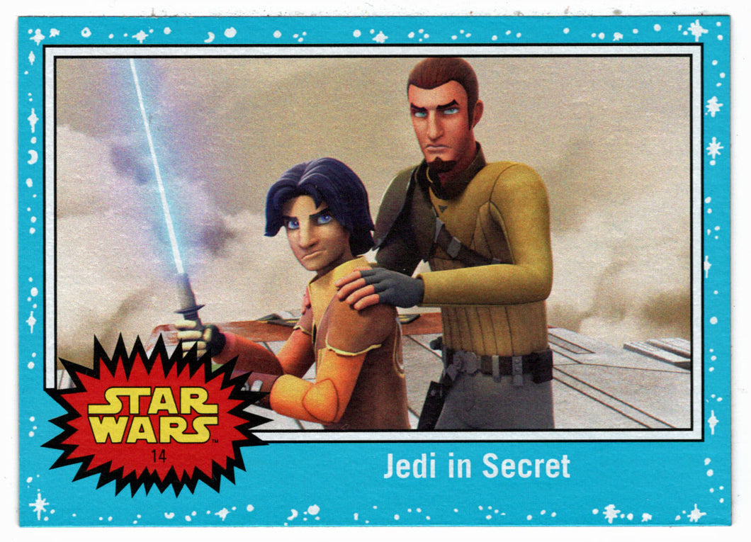 Jedi in Secret (Trading Card) - Star Wars - Journey to the Last Jedi - 2017 Topps # 14 - Mint
