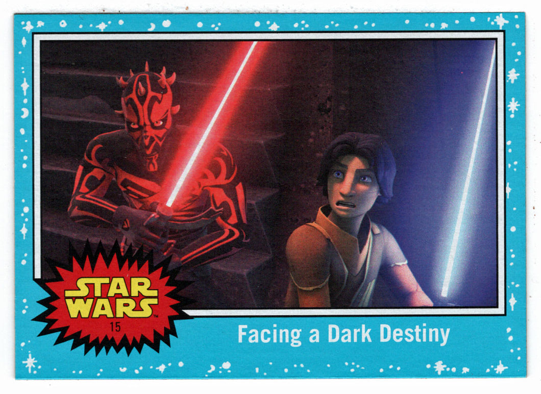 Facing a Dark Destiny (Trading Card) - Star Wars - Journey to the Last Jedi - 2017 Topps # 15 - Mint