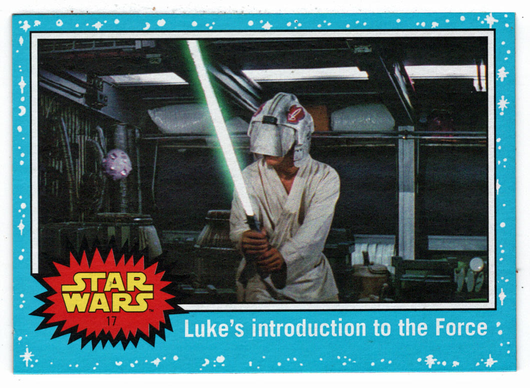 Luke's Introduction to The Force (Trading Card) - Star Wars - Journey to the Last Jedi - 2017 Topps # 17 - Mint
