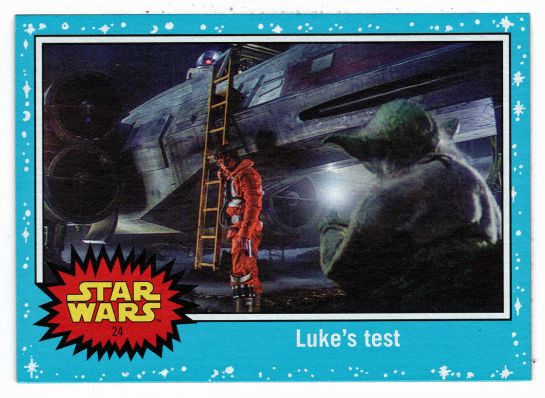 Luke's Test (Trading Card) - Star Wars - Journey to the Last Jedi - 2017 Topps # 24 - Mint
