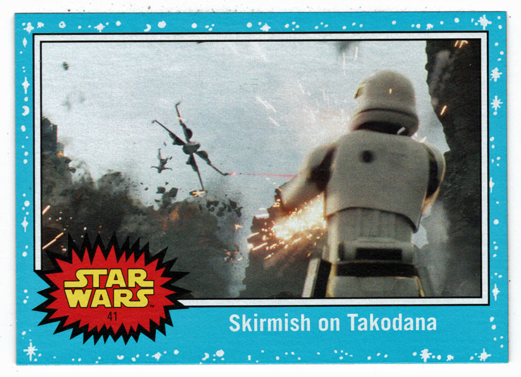Skirmish on Takodana (Trading Card) - Star Wars - Journey to the Last Jedi - 2017 Topps # 41 - Mint