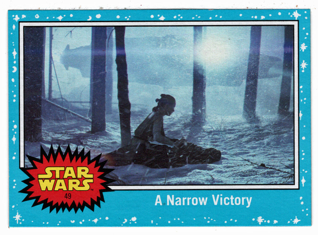A Narrow Victory (Trading Card) - Star Wars - Journey to the Last Jedi - 2017 Topps # 49 - Mint