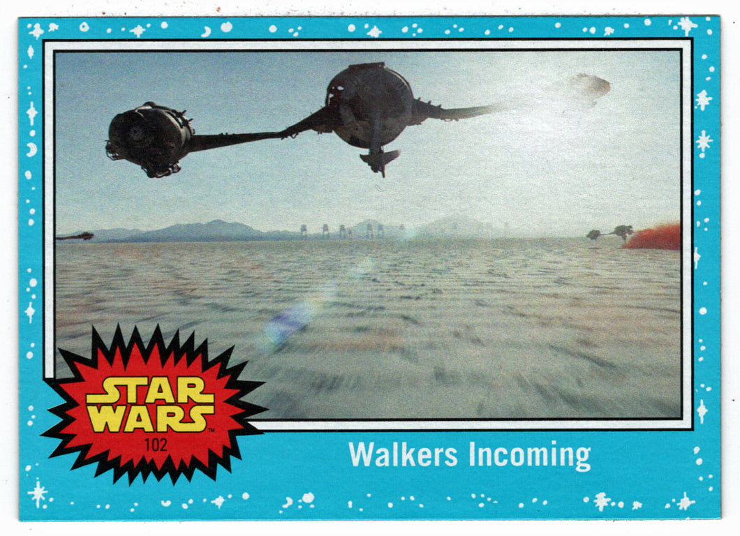 Walkers Incoming (Trading Card) - Star Wars - Journey to the Last Jedi - 2017 Topps # 102 - Mint