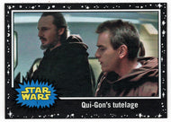 Qui-Gon's Tutelage - BLACK STARFIELD (Trading Card) - Star Wars - Journey to the Last Jedi - 2017 Topps # 1 - Mint