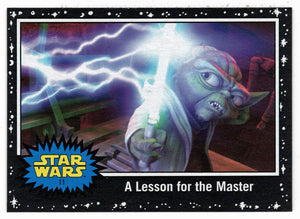 A Lesson for The Master - BLACK STARFIELD (Trading Card) - Star Wars - Journey to the Last Jedi - 2017 Topps # 11 - Mint