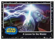 A Lesson for The Master - BLACK STARFIELD (Trading Card) - Star Wars - Journey to the Last Jedi - 2017 Topps # 11 - Mint