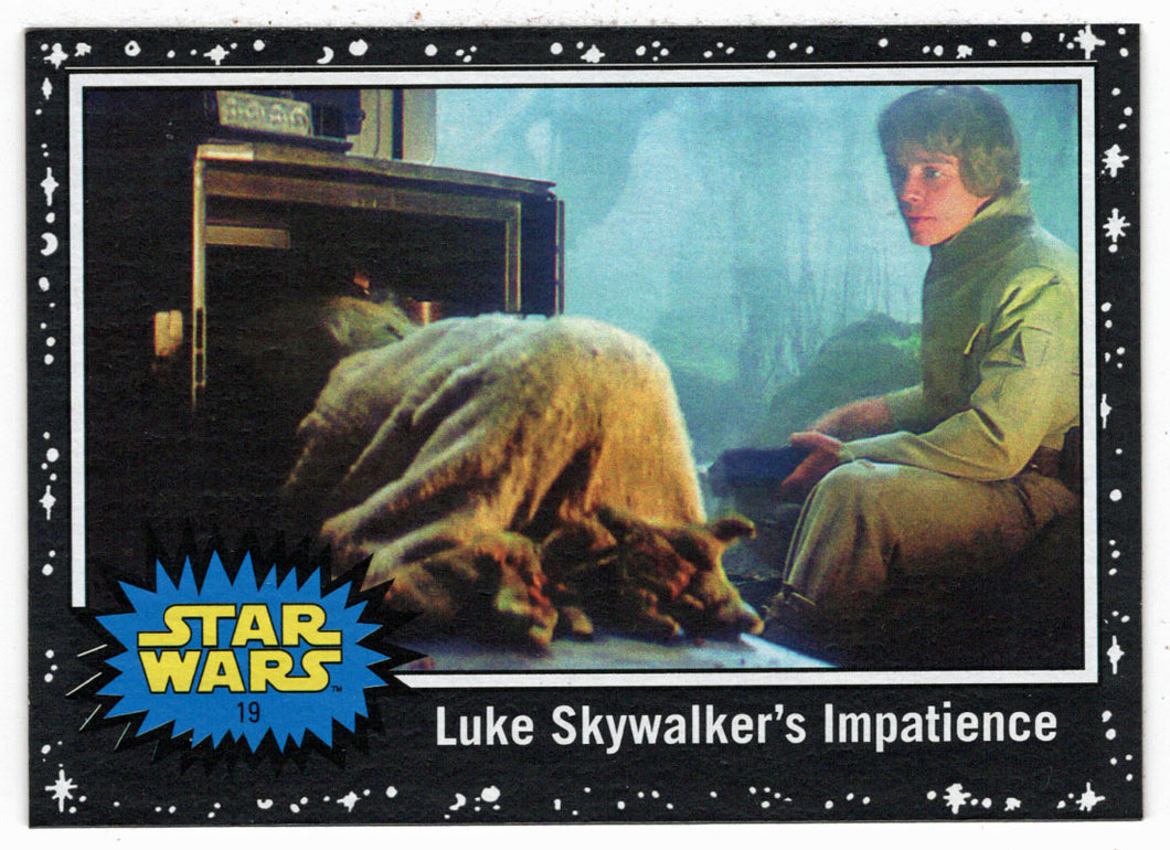 Luke Skywalker's Impatience - BLACK STARFIELD (Trading Card) - Star Wars - Journey to the Last Jedi - 2017 Topps # 19 - Mint