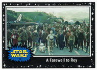 A Farewell to Rey - BLACK STARFIELD (Trading Card) - Star Wars - Journey to the Last Jedi - 2017 Topps # 50 - Mint