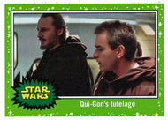 Qui-Gon's Tutelage - GREEN STARFIELD (Trading Card) - Star Wars - Journey to the Last Jedi - 2017 Topps # 1 - Mint