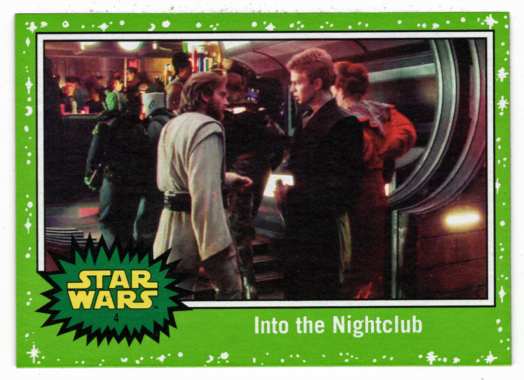 Into The Nightclub - GREEN STARFIELD (Trading Card) - Star Wars - Journey to the Last Jedi - 2017 Topps # 4 - Mint