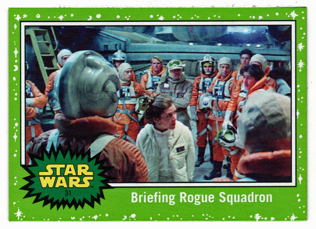 Briefing Rogue Squadron - GREEN STARFIELD (Trading Card) - Star Wars - Journey to the Last Jedi - 2017 Topps # 31 - Mint