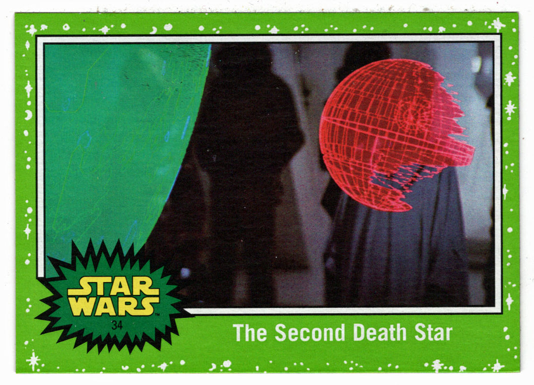 The Second Death Star - GREEN STARFIELD (Trading Card) - Star Wars - Journey to the Last Jedi - 2017 Topps # 34 - Mint